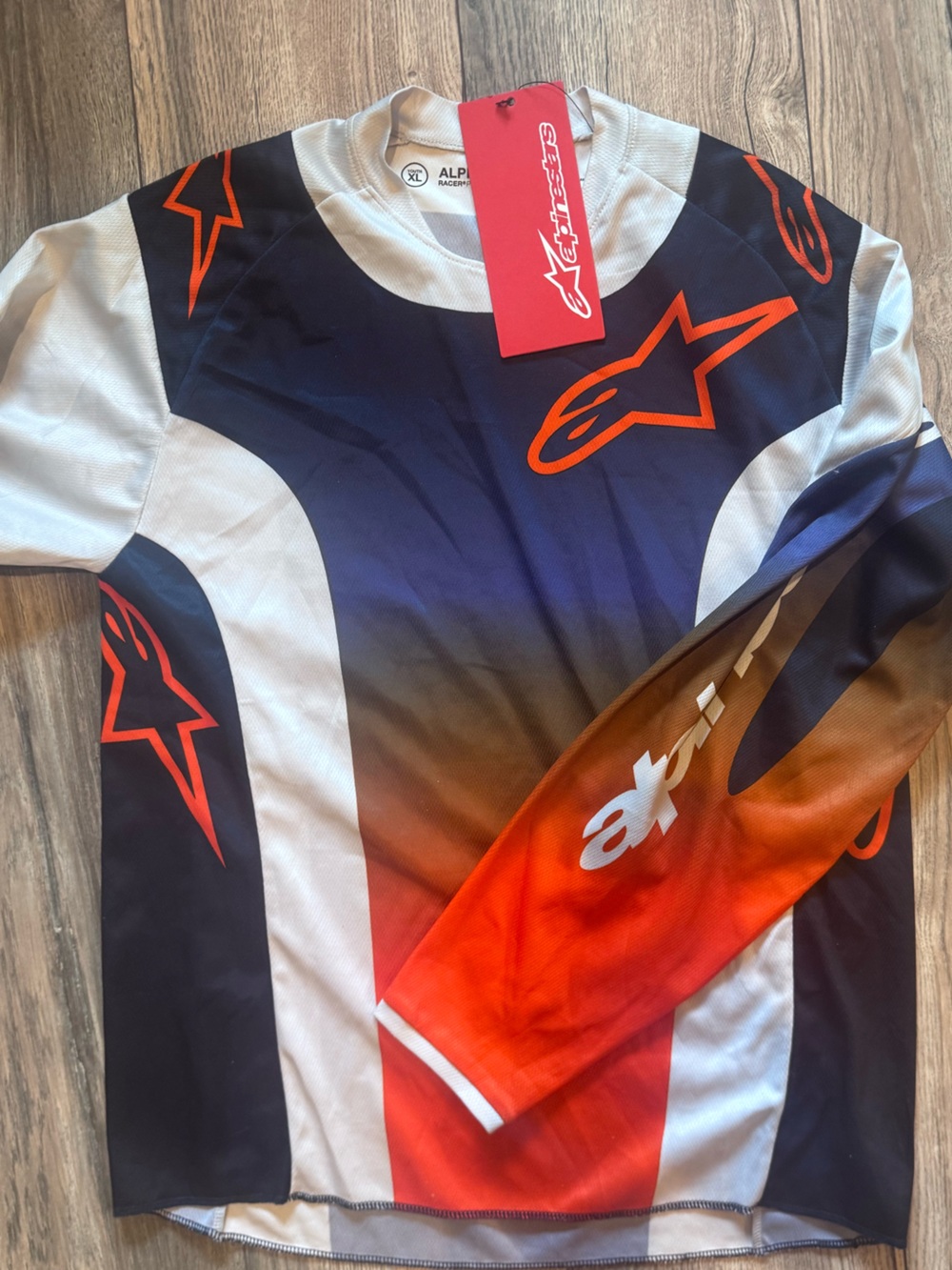 Alpinestars Kids Jersey - Navy, White, Orange